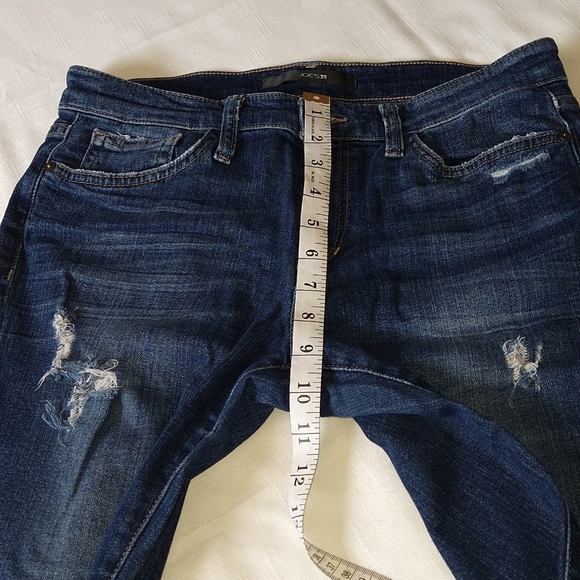 Joe's Lucille Distressed Slim Blue Jeans - Picture 13 of 17